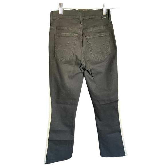 Mother Womens The Insider Crop Step Fray Jeans Guilty Racer High Rise Size 25 - Picture 3 of 9